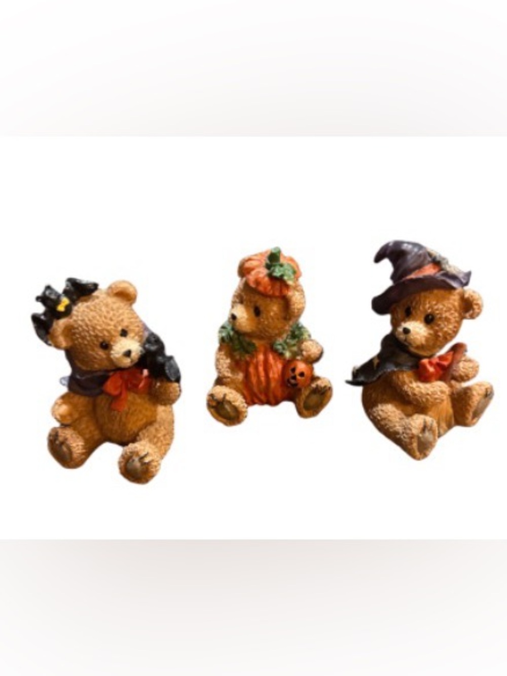 Halloween teddy Bear Trio decor